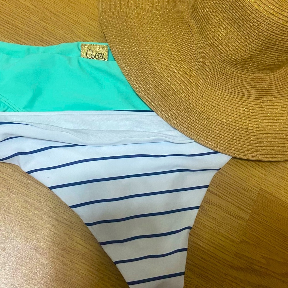 2 NWOT Lolli swimwear cheeky bikini bottoms Small